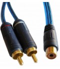 RCA HEMBRA a 2xRCA MACHO, 0.3m