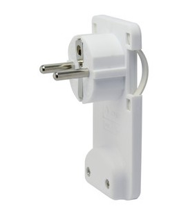 Clavija acodada tras mueble BL