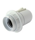 Portalámparas E27 baquelita c/int.Blanco