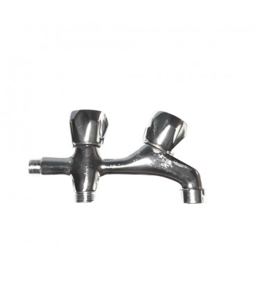 GRIFO LAVADORA DOBLE V/METAL CROMADO 1/2