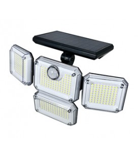 Aplique solar Led. 4 focos.