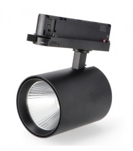 FOCO LED TRIFASICO NEGRO 30W CCT CARRIL