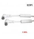PROL. TV VIDEO ACOD CON FILTRO 9,5MM 5M