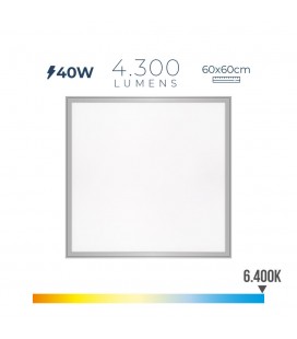 PANEL LED 40W 4300lm RA80 60x60cm 6400K 