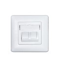 Carátula frontal RJ45 2 tomas