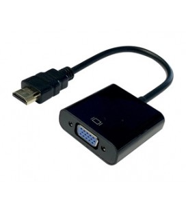 Adaptador HDMI macho-VGA hembra. FULL HD