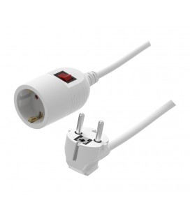 Prolongador 2m 16A Interruptor Blanco