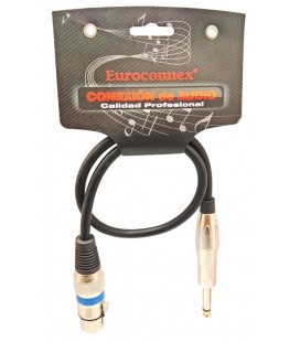 XLR HEM.- 6,35 MONO MA., 0,5m