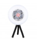 Mini ventilador solar con luz