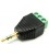 3,5mm Jack estereo, dorado, con terminal