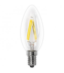 BOMBILLA LED VELA FILAMENTO C37 E14