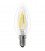 BOMBILLA LED VELA FILAMENTO C37 E14