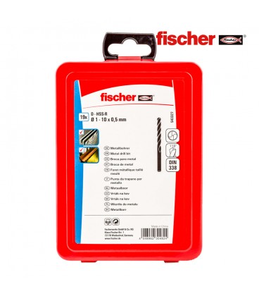 PACK 19 BROCAS METAL HSS-R DIN338