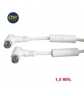 PROL. TV VIDEO ACODADA CON FILTRO 9,5MM
