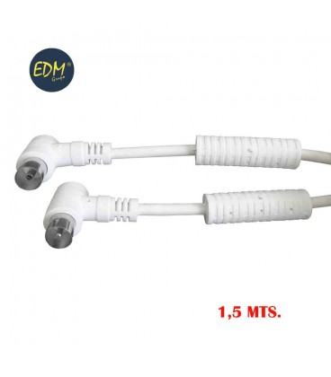 PROL. TV VIDEO ACODADA CON FILTRO 9,5MM