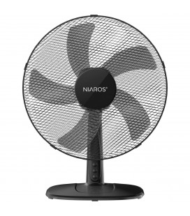 Ventilador sobremesa 43cm 45W Negro