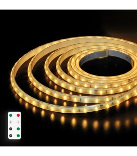 Kit 5M tira LED solar 0.2W/M 2700K