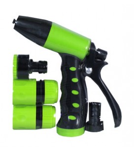 Pistola de riego+4accesorios ABS/TPR