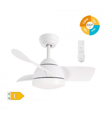 Ventilador techo con luz CCT regu