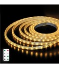Kit 10M tira LED solar 0.2W/M 2700K
