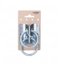 2 ANILLAS APARCA PERROS CON PLACA 70x5mm