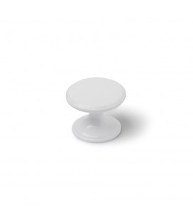 4 POMOS REDONDOS PARA MUEBLE BLANCO