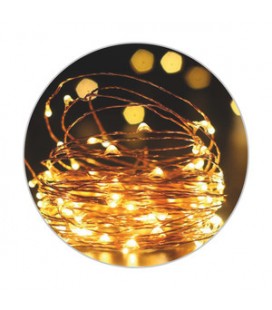 Mini Guirnalda dec con LED SOLAR 12M Cal