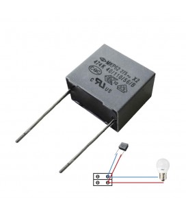CONDENSADOR PARA BOMBILLA E ILUM. LED