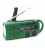 Radio con linterna LED dinamo, solar y r