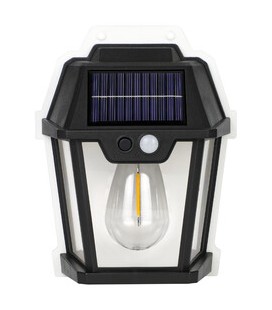 Aplique solar con bombillas LED de filam
