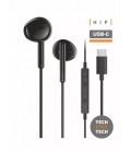 AURICULARES HIP CON USB-C NEGROS