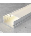 Perfil aluminio traslúcido superficie 2M