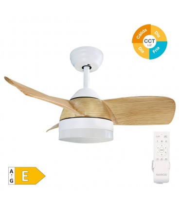 Ventilador techo con luz CCT regulable