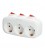 BASE SCHUKO 3 TOMAS CON INTERRUPTOR IN