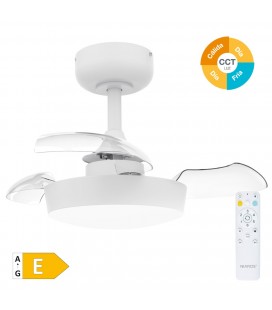 Ventilador techo con luz CCT