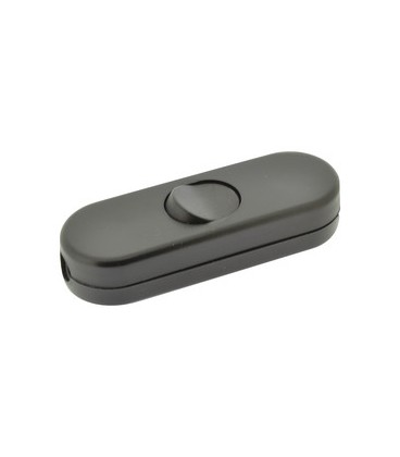 Interruptor bipolar pasante 10A. Negro
