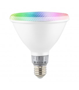 Bombilla LED PAR38. E27. 12W. RGB