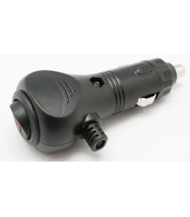 CONECTOR MECHERO ACODADO CON FUSIBLE 8A