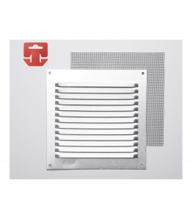 150X150MM REJILLA C/MOSQ ALUM 0.6 NAT.
