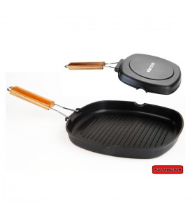 Asador fundición 24*24cm. Fondo inducció