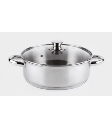 CACEROLA 22/9CM INOX 18/10 INDUC 3.4L