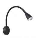 Lámpara LED flexo pared. Negra. 5W