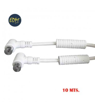 PROL. TV VIDEO ACODADA CON FILTRO 10M BL