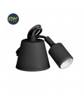 COLGANTE DE SILICONA E27 60W NEGRO