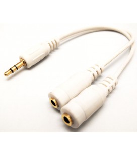 3.5mm STEREO MACHO - 2x3.5mm HEMBRA, DOR
