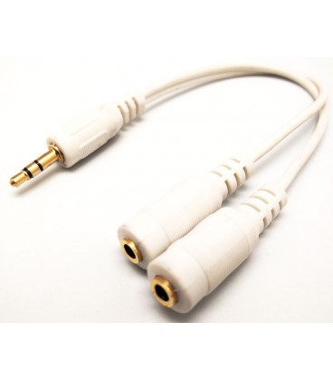3.5mm STEREO MACHO - 2x3.5mm HEMBRA, DOR