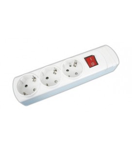 Base superf. 3 endolls schko+interruptor
