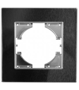 S-EMPOT.ALUMINIO NEGRO MARCO 1ELEMENTO