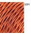 2X0,75MM CABLE TEXTIL TREN MARRON 5M