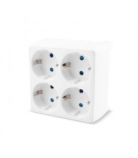ADAPTADOR CUADRUPLE SCHUKO
